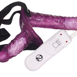 IMBRACATURA CON 2 VIBRATORI INDOSSABILI "STRAP-ON DUO" - immagine 3