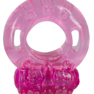 ANELLO FALLICO VIBRANTE "ONE TIME VIBRATING" ROSA - immagine 4