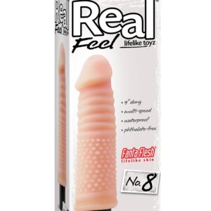 VIBRATORE REALISTICO "REAL FEEL LIFELIKE 8" CARNE - 23 CM - immagine 3
