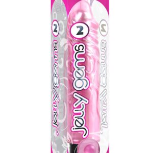 VIBRATORE REALISTICO PIPEDREAM "JELLY GEMS NO. 2" ROSA - 16.5 CM - immagine 3