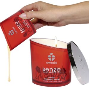 CANDELA DA MASSAGGIO VANIGLIA PEPERONCINO E HAIKU "SENZE" - immagine 1