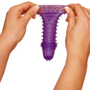 GUAINA FALLICA INDOSSABILE IN JELLY "XTRA LUST" VIOLA - immagine 5