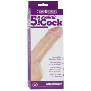 FALLO REALISTICO CON AGGANCIO VAC-U-LOCK DOC JOHNSON - 13 CM - immagine 4