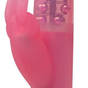 VIBRATORE E STIMOLATORE CLITORIDEO "BUNNY PEARL" ROSA - immagine 3