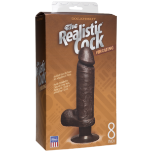 FALLO VIBRANTE REALISTICO DOC JOHNSON NERO - 20 CM - immagine 3