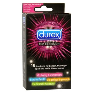 PROFILATTICI MISTI DUREX "FUN EXPLOSION" - 16 PEZZI - immagine 1