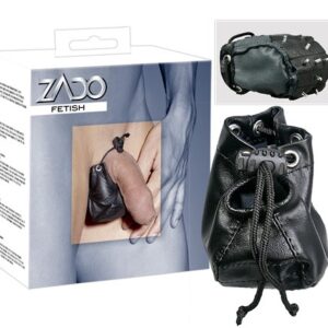 SACCA PER TESTICOLI IN PELLE CON BORCHIE INTERNE - immagine 1