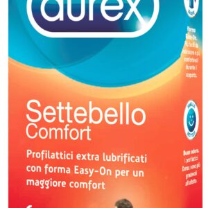 PROFILATTICI EXTRA LUBRIFICATI DUREX "SETTEBELLO COMFORT"  6 PEZZI - immagine 1