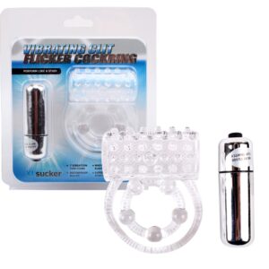 ANELLO FALLICO VIBRANTE "CLITIFIER" TRASPARENTE - immagine 1