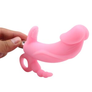 STIMOLATORE VIBRANTE PUNTO G E CLITORIDE "VENUS" ROSA - immagine 5