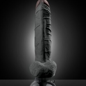 VIBRATORE REALISTICO "REAL FEEL DELUXE 7" NERO - 27.5 CM - immagine 8