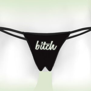 PERIZOMA FLUORESCENTE CON OVULO VIBRANTE PIPEDREAM "GLOW BITCH" - immagine 5