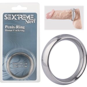 ANELLO FALLICO IN ACCIAO "DONUT COCKRING" - 5 CM - immagine 1