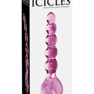 DILDO ANALE IN VETRO PIPEDREAM "ICICLES NO. 43" - immagine 3
