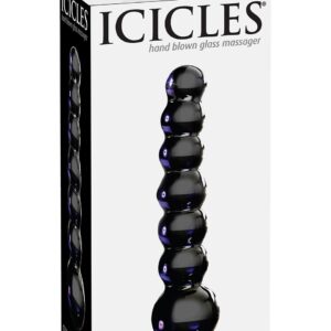 DILDO ANALE IN VETRO PIPEDREAM "ICICLES NO. 51" VIOLA - immagine 3