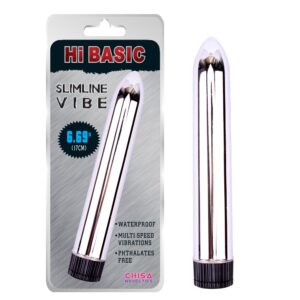 VIBRATORE CLASSICO HI BASIC "SLIMLINE VIBE" - 17 CM - immagine 4
