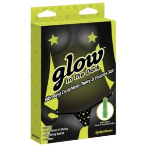 PERIZOMA FLUORESCENTE CON OVULO VIBRANTE PIPEDREAM "GLOW" - FANTASIA STELLE - immagine 4