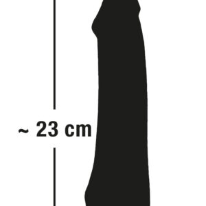 FALLO REALISTICO CON BASE A VENTOSA "AFRICAN LOVER" NERO - immagine 5