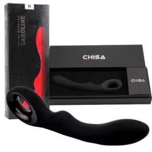 VIBRATORE IN PURO SILICONE "ROYAL SCEPTER CAROLINE" NERO - immagine 3