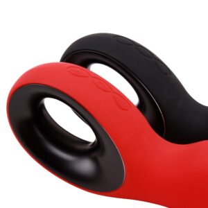 VIBRATORE IN PURO SILICONE "ROYAL SCEPTER CAROLINE" NERO - immagine 5