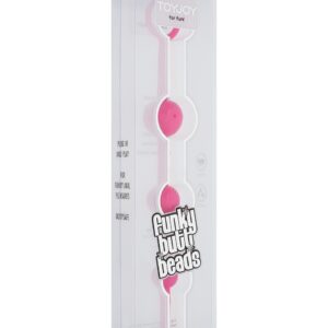 CATENA ANALE A 4 SFERE STIMOLANTI "FUNKY BUTT BEADS" ROSA - immagine 3