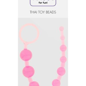 PERLINE ANALI GRADUALI FLESSIBILI "THAI TOY BEADS" ROSA - immagine 3