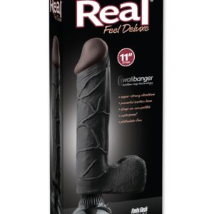 VIBRATORE REALISTICO "REAL FEEL DELUXE 11" NERO - 27 CM - immagine 6