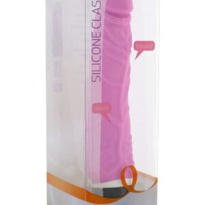 VIBRATORE REALISTICO IN SILICONE "CLASSIC SLIM" ROSA - 21 CM - immagine 3