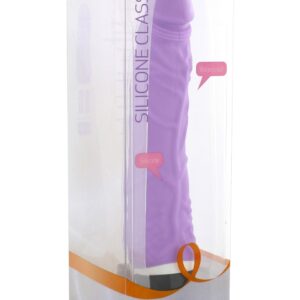 VIBRATORE REALISTICO IN SILICONE "CLASSIC SLIM" VIOLA - 21 CM - immagine 3