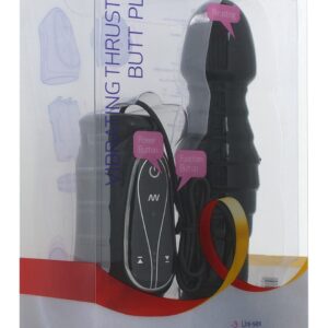 FALLO ANALE VIBRANTE CON RILIEVI STIMOLANTI "THRUSTING BUTT PLUG" - 18 CM - immagine 3