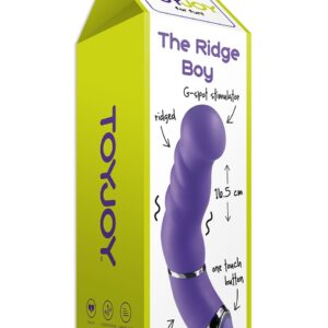 VIBRATORE HI-TECH ANATOMICO "THE RIDGE BOY" VIOLA - 17 CM - immagine 3