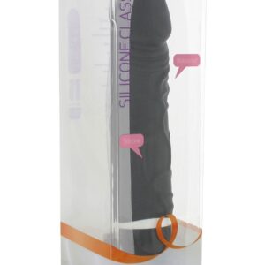 VIBRATORE REALISTICO IN SILICONE "CLASSIC ORIGINAL" NERO - 20 CM - immagine 3