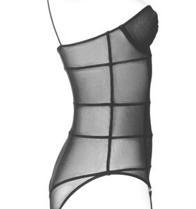 BODY TRASPARENTE CON REGGICALZE COLLEZIONE "VILLA BEL AMI" - immagine 19