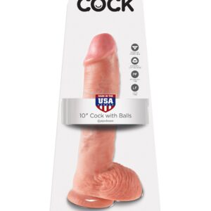 FALLO ULTRA REALISTICO CON BASE A VENTOSA E TESTICOLI PIPEDREAM "KING COCK" - 27 CM - immagine 7