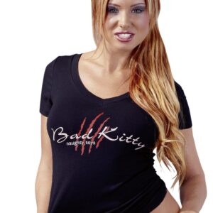 T-SHIRT NERA CON LOGO BAD KITTY - immagine 5