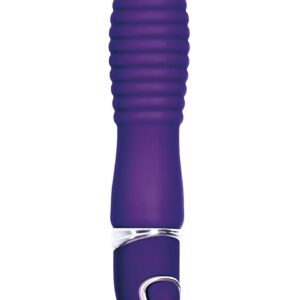MINI VIBRATORE CON ANELLI A RILIEVO "INDULGE" - 10 CM - immagine 1
