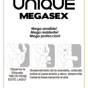PROFILATTICI UNIQUE "MEGASEX" 3 PEZZI - immagine 3