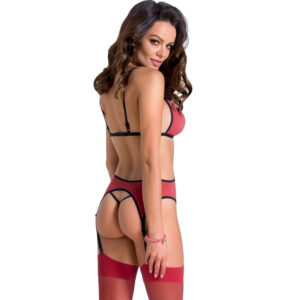 COMPLETO INTIMO CASMIR "SYLVIANE" CORSETTO CORALLO - immagine 3