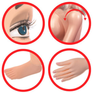 BAMBOLA GONFIABILE REALISTICA PIPEDREAM "B.J. BETTY - ORAL SEX" - LIFE SIZE - 3D - immagine 3