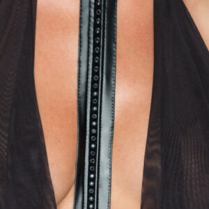 ABITO TRASPARENTE SEXY ADERENTE EFFETTO BAGNATO - NOIR HANDMADE - immagine 3