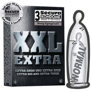PROFILATTICI EXTRA LARGE E SPESSI SECURA "XXL EXTRA" - 3 PEZZI - immagine 1