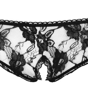 SLIP IN PIZZO CON APERTURA "COTTELLI LINGERIE" COLORE NERO - immagine 6