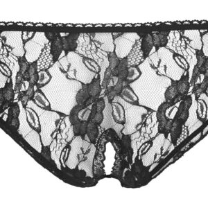 SLIP IN PIZZO CON APERTURA "COTTELLI LINGERIE" COLORE NERO - immagine 7