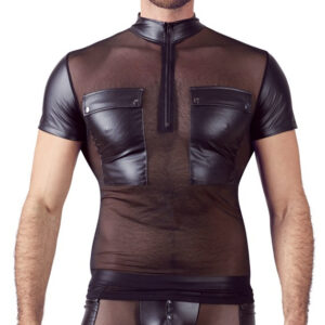 T-SHIRT UOMO STRETCHY DESIGN NET "NEK" COLORE NERO - immagine 3