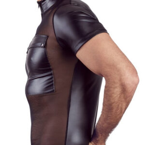 T-SHIRT UOMO STRETCHY DESIGN NET "NEK" COLORE NERO - immagine 4