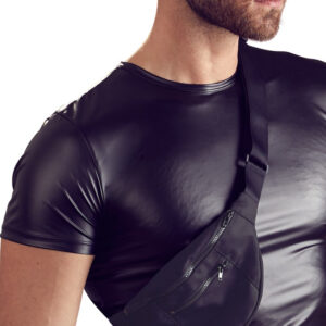 T-SHIRT UOMO STRETCHY CON MARSUPIO "NEK" COLORE NERO - immagine 5