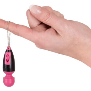 MINI VIBRATORE PORTACHIAVI - KEY RING VIBE - COLORE FUCSIA/NERO - immagine 3