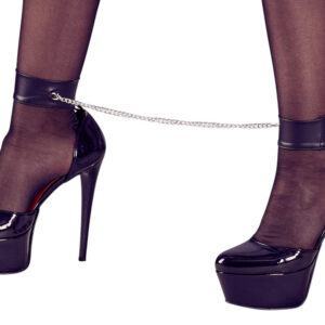 BODY IN PIZZO NERO CON MANETTE E POLSINI ALLE CAVIGLIE - COTTELLI BONDAGE - immagine 6