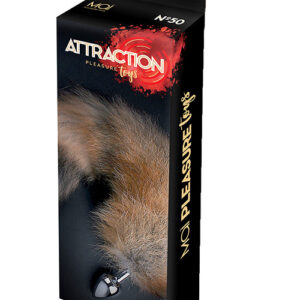 PLUG ANALE CON CODA ver.1 "ATTRACTION TOYS" N.50 - ARGENTO - immagine 4