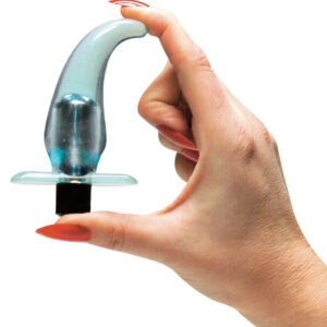 VIBRATORE A FORMA DI CUNEO "ANAL BLUE" - immagine 3